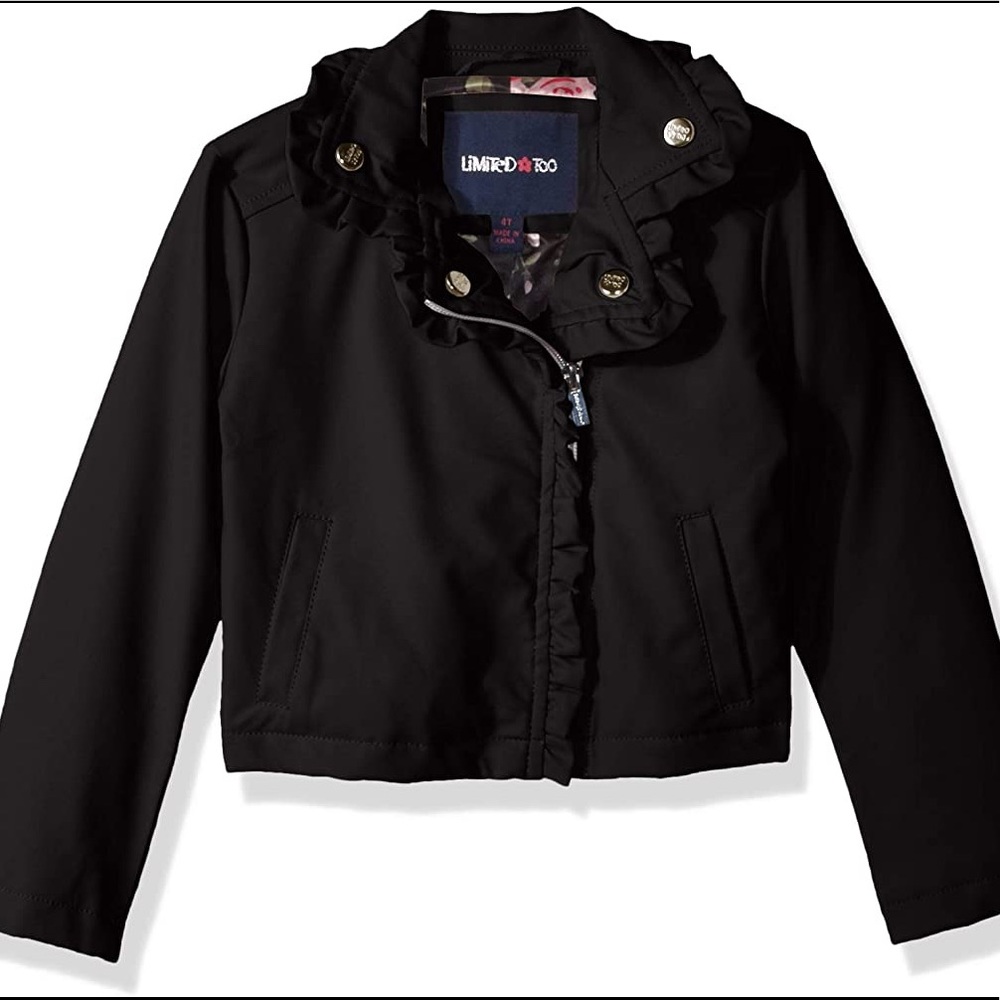 Limited Too Toddler Vegan Leather Moto Jacket